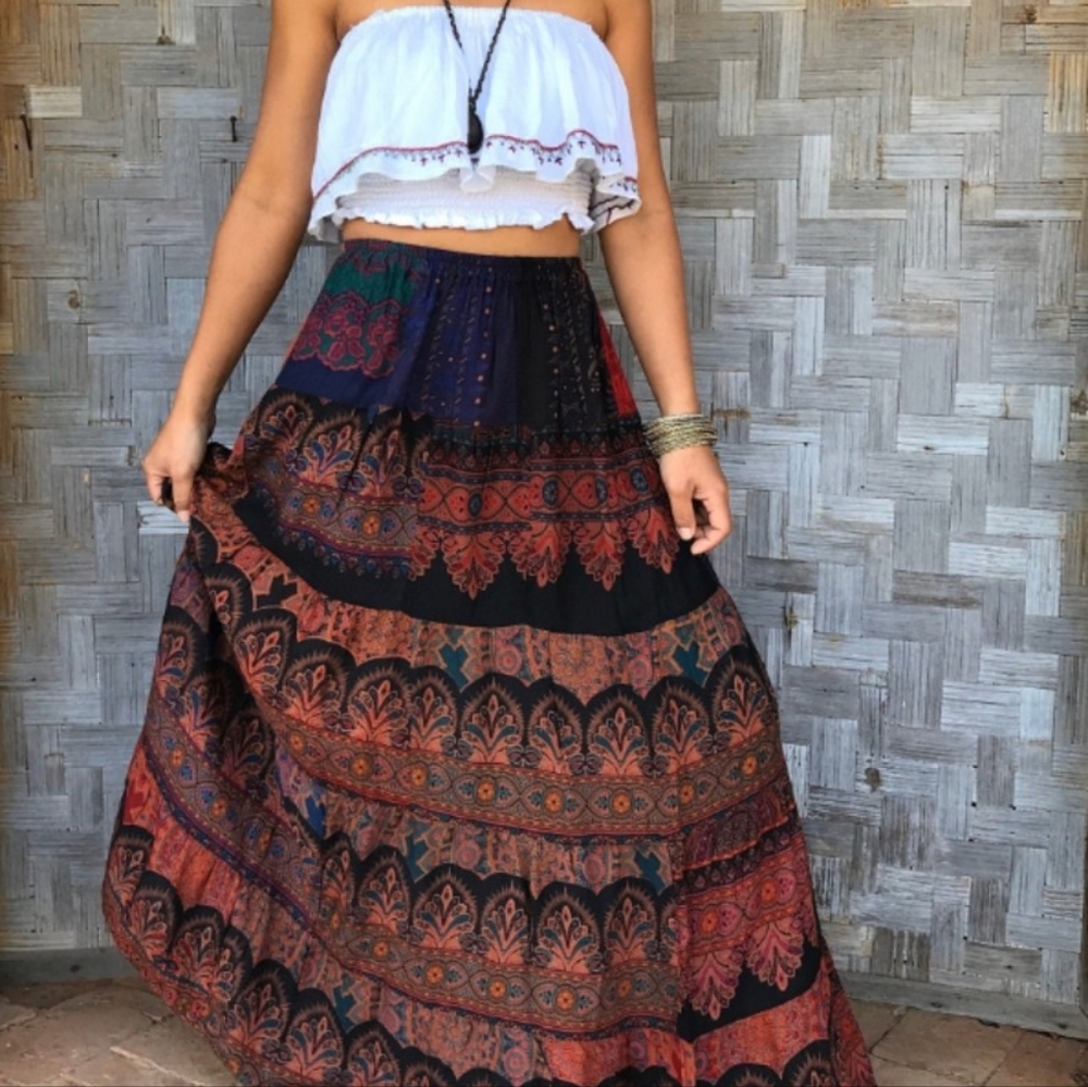 Patchwork Skirt // // Hippie Skirt